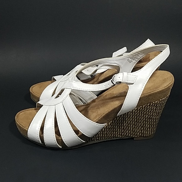 SOLD EBAY Aerosoles Sassy Plush Wedge Sandals 8 - Picture 3 of 8